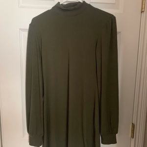 Olive long sleeved dress